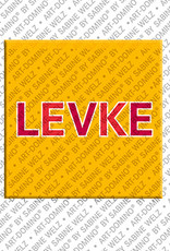 ART-DOMINO® BY SABINE WELZ LEVKE - Magnet mit dem Vornamen LEVKE