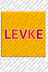ART-DOMINO® BY SABINE WELZ LEVKE - Magnet with the name LEVKE