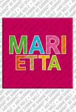 ART-DOMINO® BY SABINE WELZ MARIETTA - Magnet mit dem Vornamen MARIETTA