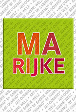 ART-DOMINO® BY SABINE WELZ MARIJKE - Magnet with the name MARIJKE