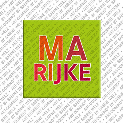 ART-DOMINO® BY SABINE WELZ MARIJKE - Magnet mit dem Vornamen MARIJKE