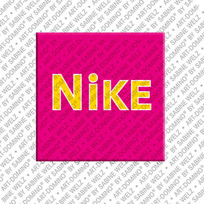 ART-DOMINO® BY SABINE WELZ NIKE - Magnet with the name NIKE