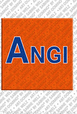 ART-DOMINO® BY SABINE WELZ ANGI - Magnet mit dem Vornamen ANGI