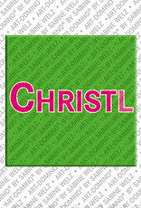 MAGNET-STORIES CHRISTL - Magnet mit dem Vornamen CHRISTL