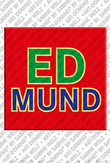 ART-DOMINO® BY SABINE WELZ EDMUND - Magnet with the name EDMUND