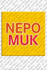 ART-DOMINO® BY SABINE WELZ NEPOMUK - Magnet with the name NEPOMUK