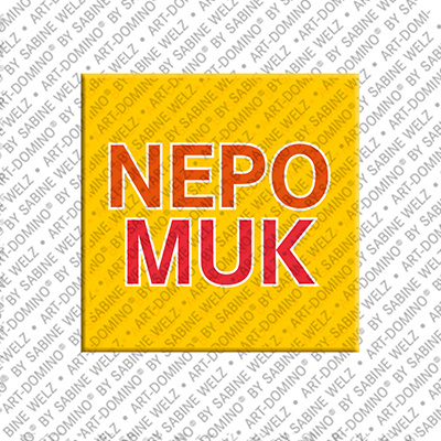 ART-DOMINO® BY SABINE WELZ NEPOMUK - Magnet with the name NEPOMUK
