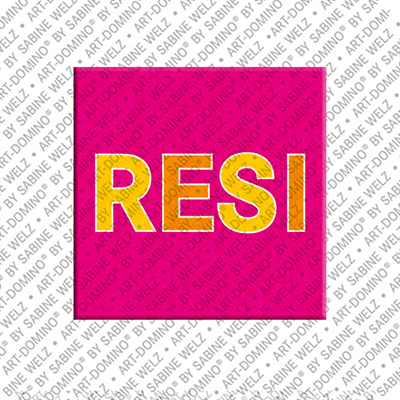 MAGNET-STORIES RESI - Magnet with the name RESI