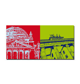 MAGNET-STORIES Picture on canvas - Berlin - 69410