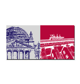 MAGNET-STORIES Image sur toile - Berlin - 69413