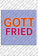 MAGNET-STORIES GOTTFRIED - Magnet mit dem Vornamen GOTTFRIED