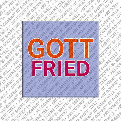 ART-DOMINO® BY SABINE WELZ GOTTFRIED- Aimant avec le nom  GOTTFRIED