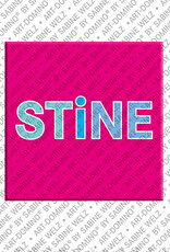 ART-DOMINO® BY SABINE WELZ STINE - Aimant avec le nom  STINE