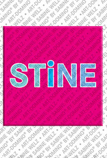 ART-DOMINO® BY SABINE WELZ STINE - Magnet with the name STINE