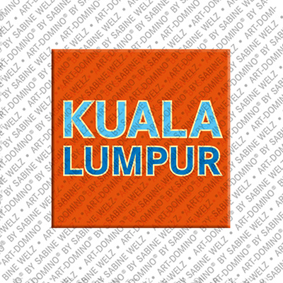 ART-DOMINO® BY SABINE WELZ Kuala Lumpur – Schriftzug