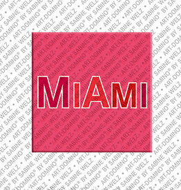 ART-DOMINO® BY SABINE WELZ Magnet - USA - Miami