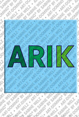 ART-DOMINO® BY SABINE WELZ ARIK - Magnet mit dem Vornamen ARIK