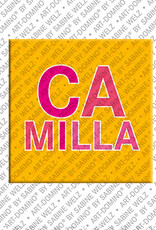 ART-DOMINO® BY SABINE WELZ CAMILLA - Magnet with the name CAMILLA