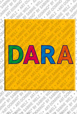 ART-DOMINO® BY SABINE WELZ DARA - Aimant avec le nom  DARA