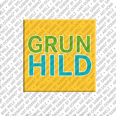 MAGNET-STORIES GRUNHILD - Magnet with the name GRUNHILD