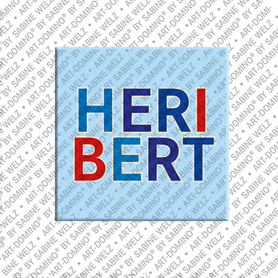 ART-DOMINO® BY SABINE WELZ HERIBERT - Magnet with the name HERIBERT