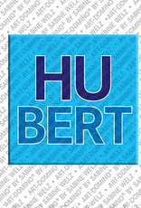 ART-DOMINO® BY SABINE WELZ HUBERT - Magnet with the name HUBERT