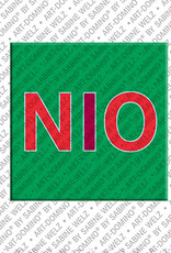 ART-DOMINO® BY SABINE WELZ NIO - Magnet with the name NIO