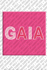 ART-DOMINO® BY SABINE WELZ GAIA - Magnet mit dem Vornamen GAIA