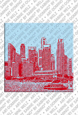 ART-DOMINO® BY SABINE WELZ Singapur – Skyline