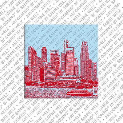 ART-DOMINO® BY SABINE WELZ Singapour – Skyline