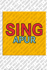 MAGNET-STORIES Singapour - Lettrage - 2