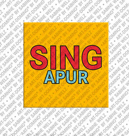 ART-DOMINO® BY SABINE WELZ Magnet - Singapur - 03