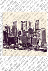ART-DOMINO® BY SABINE WELZ Singapour – Skyline view from Marina Bay Sands