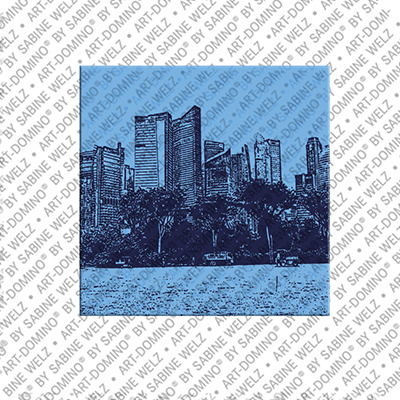 ART-DOMINO® BY SABINE WELZ Singapour – Skyline view from Marina Bay Sands - 2
