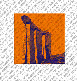 ART-DOMINO® BY SABINE WELZ Magnet - Singapur - 09
