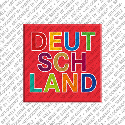 ART-DOMINO® BY SABINE WELZ DEUTSCHLAND - Magnet DEUTSCHLAND