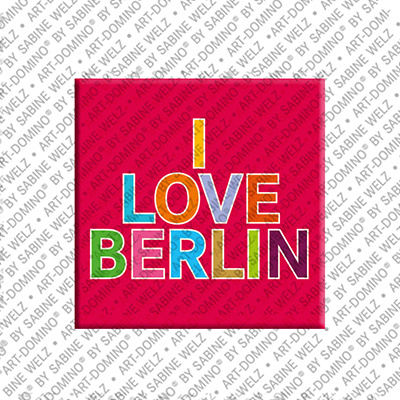 ART-DOMINO® BY SABINE WELZ I LOVE BERLIN - Aimant I LOVE BERLIN