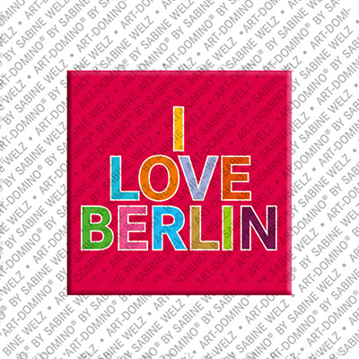 ART-DOMINO® BY SABINE WELZ I LOVE BERLIN - Magnet I LOVE BERLIN