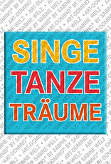 ART-DOMINO® BY SABINE WELZ SINGE TANZE TRÄUME - Aimant SINGE TANZE TRÄUME
