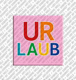 ART-DOMINO® BY SABINE WELZ Aimant - URLAUB