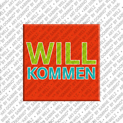 MAGNET-STORIES WILLKOMMEN - Aimant WILLKOMMEN