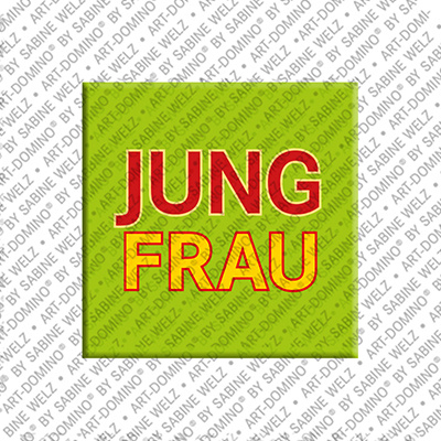 ART-DOMINO® BY SABINE WELZ Jungfrau - Magnet - Sternzeichen - Jungfrau