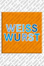 ART-DOMINO® BY SABINE WELZ Weisswurst – Magnet with Weisswurst