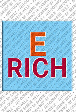 ART-DOMINO® BY SABINE WELZ ERICH - Magnet with the name ERICH