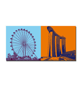 MAGNET-STORIES Leinwandbild - Singapur - 120-02