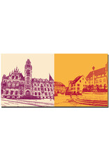 MAGNET-STORIES Saarbrücken - Rathaus mit Rathausturm + St. Johanner Markt