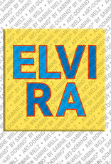 ART-DOMINO® BY SABINE WELZ ELVIRA - Magnet with the name ELVIRA