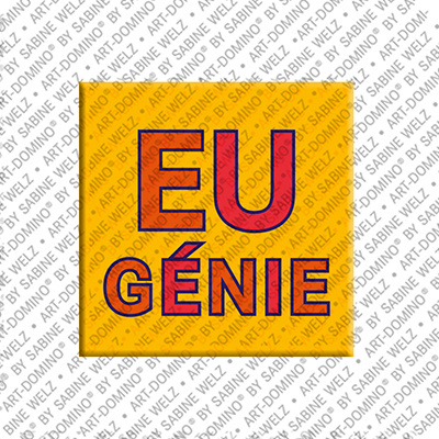ART-DOMINO® BY SABINE WELZ EUGÉNIE - Magnet with the name EUGÉNIE