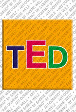 MAGNET-STORIES TED - Magnet mit dem Vornamen TED