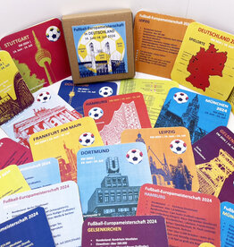 ART-DOMINO® BY SABINE WELZ Beer mat set - Football - European Championship 2024